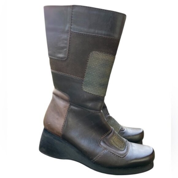 Naot Shoes - Naot Paradise Black Suede & Leather Mid-Calf Boot Sz 38